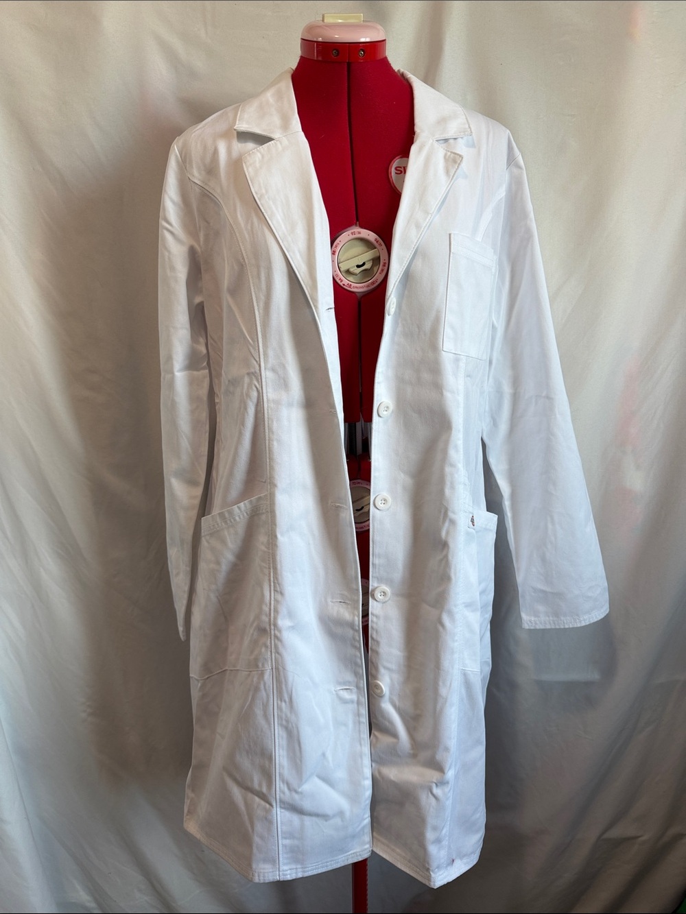Dickies White Women's Utility Lab Jacket